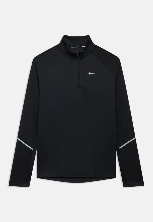 Унисекс футболка с длинными рукавами и молнией до середины груди miler Nike Performance, Black