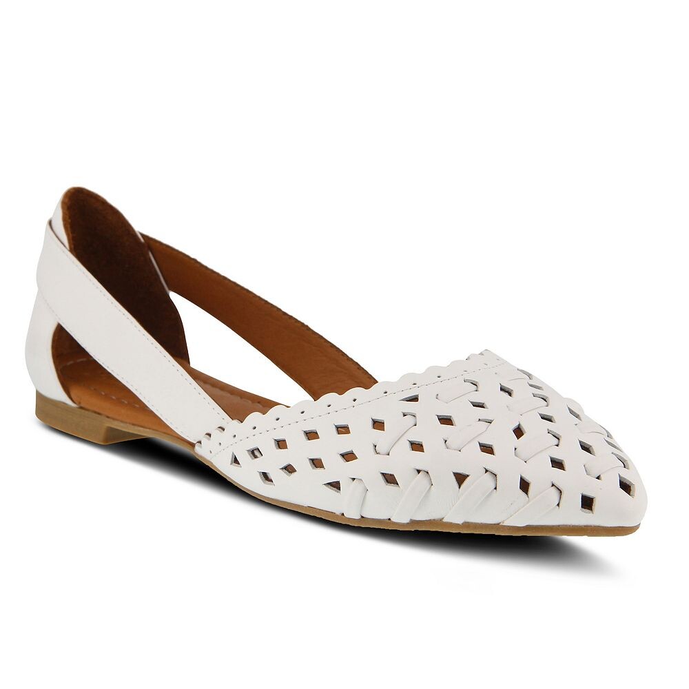 Женские кожаные балетки Spring Step Delorse, белый