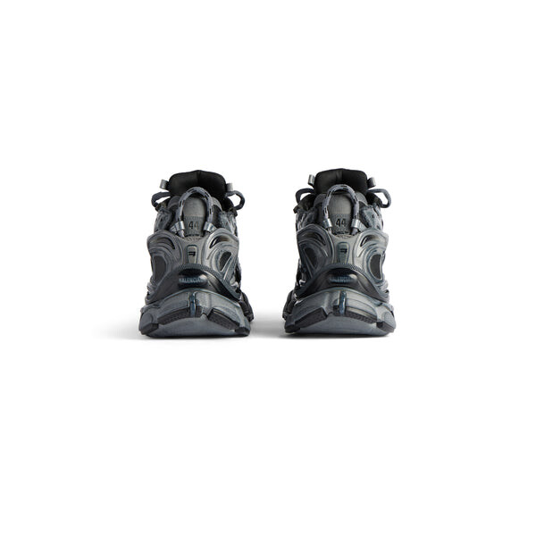 Кроссовки runner sneakers 'dark grey and black mesh and nylon' Balenciaga, серый — фото 4