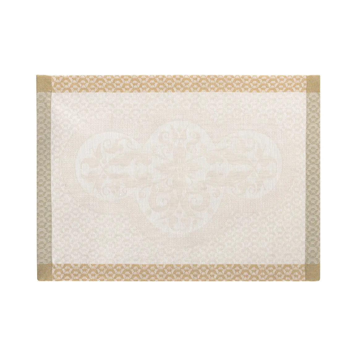 

Льняная подставка для столовых приборов Évasion Céleste Le Jacquard Français, бежевый