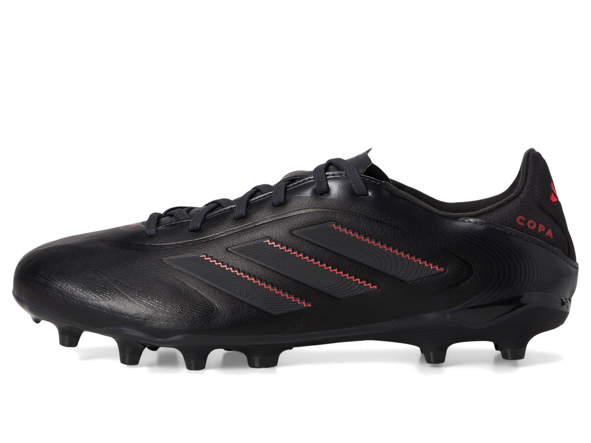 Кроссовки Unisex adidas Copa Pure 3 League Firm Ground/Multi Ground Soccer Cleats, цвет Black/Carbon/Lucid Red — фото 4