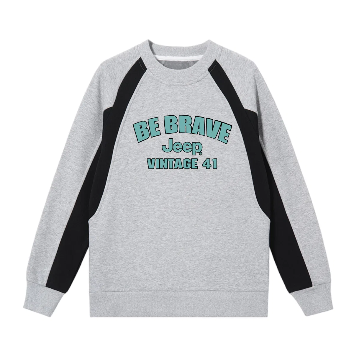 Свитшот детский Grade School с круглым вырезом Moderate Jeep, Heather Gray