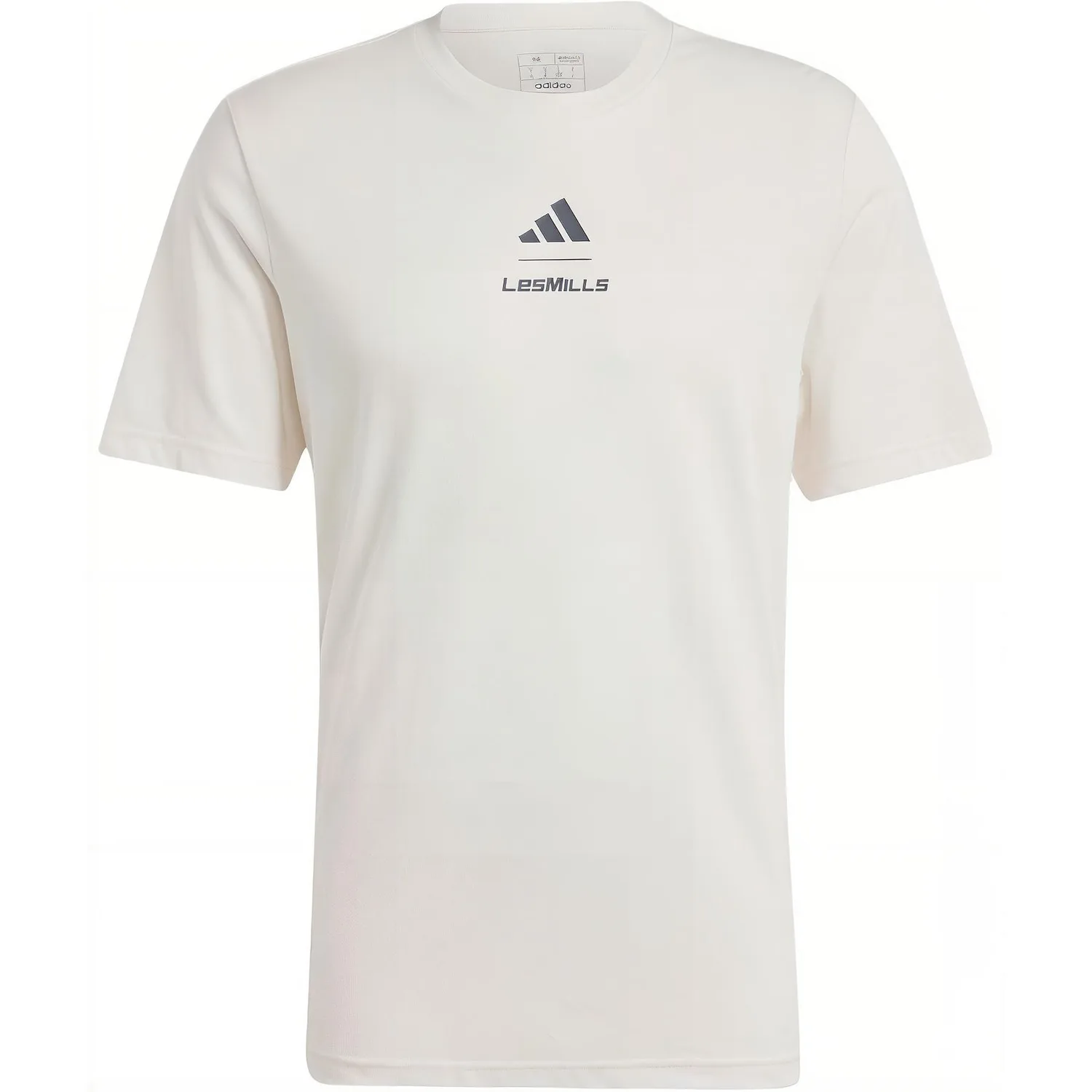 Adidas Футболка LES MILLS для мужчин розово-белая — фото 3