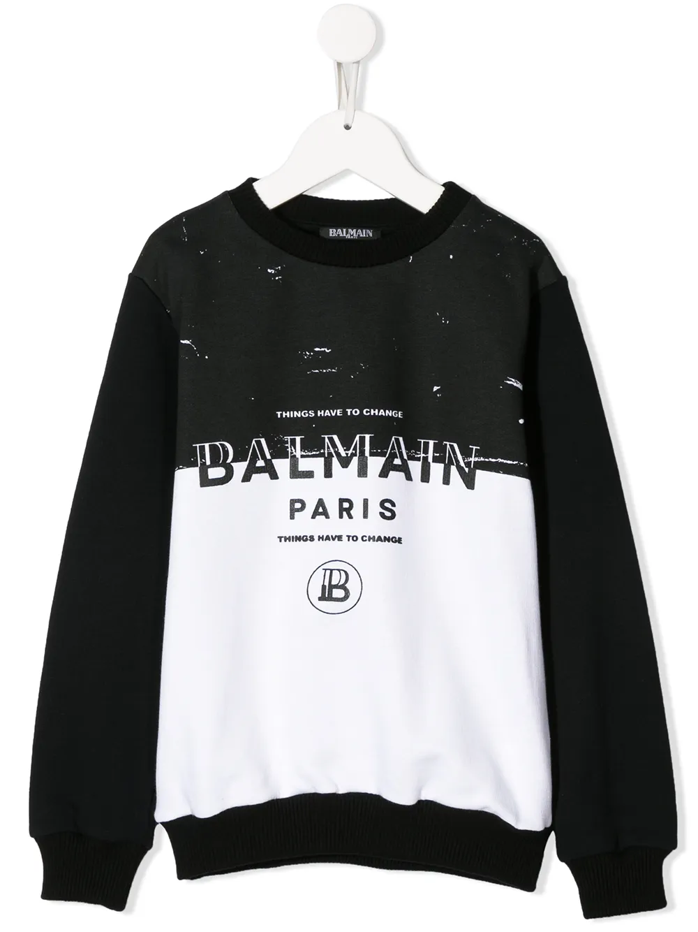 

Толстовка Things Have to Change Balmain Kids, черный