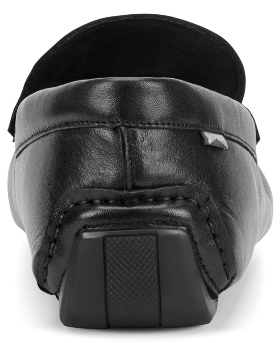 Мужские повседневные лоферы Theo без шнурков Kenneth Cole New York, Black Leather — фото 3