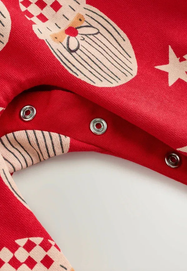 Комплект Regular fit set body Next, red santa, красный санта — фото 3