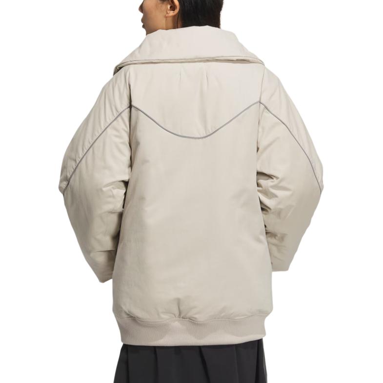 Adidas Пуховик WP JKT3 женский светло-коричневый, Light Umber — фото 4