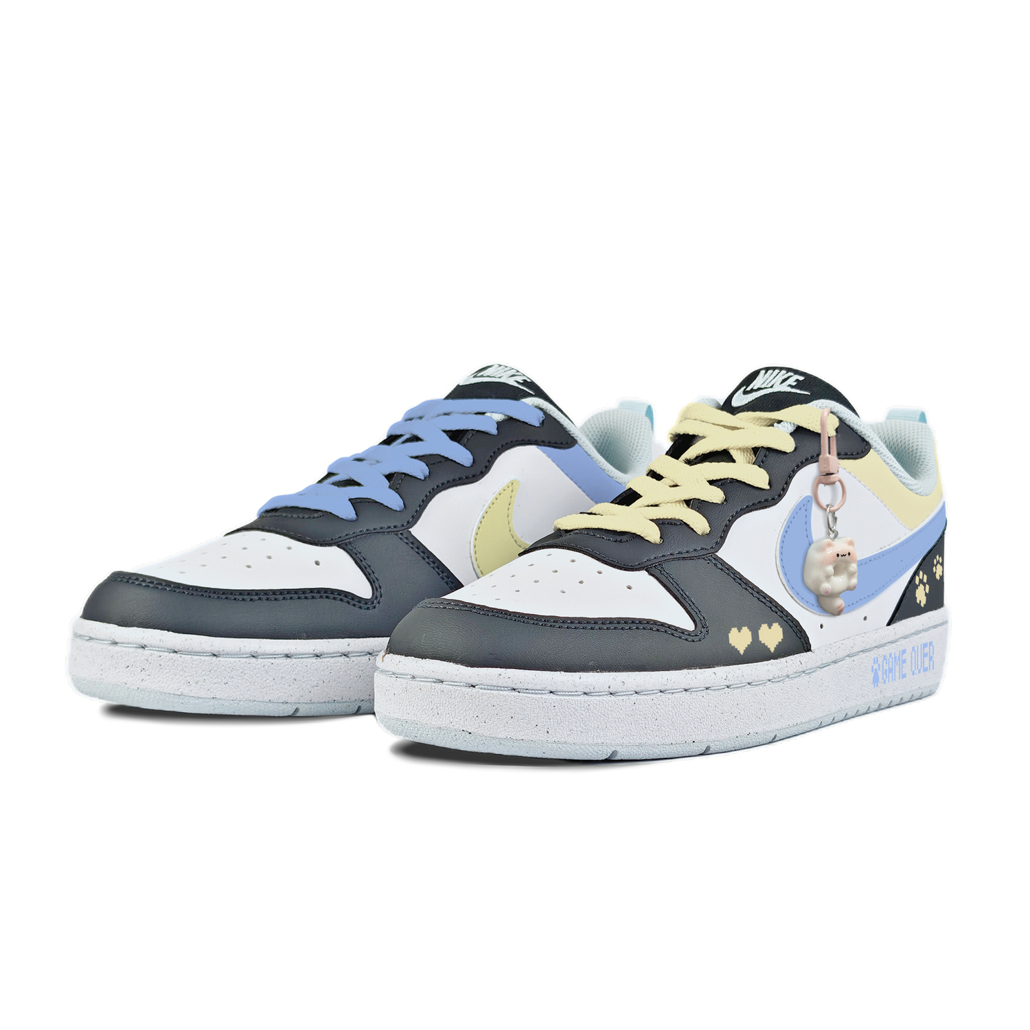 

Nike Court Borough нескользящие износостойкие низкие детские скейтбординг кроссовки black kids