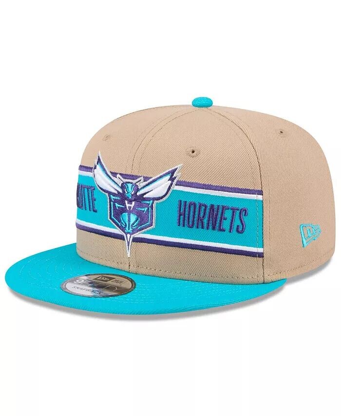 

Мужская кепка Snapback Charlotte Hornets 2024 NBA Draft 9FIFTY цвета бежевый/бирюзовый New Era