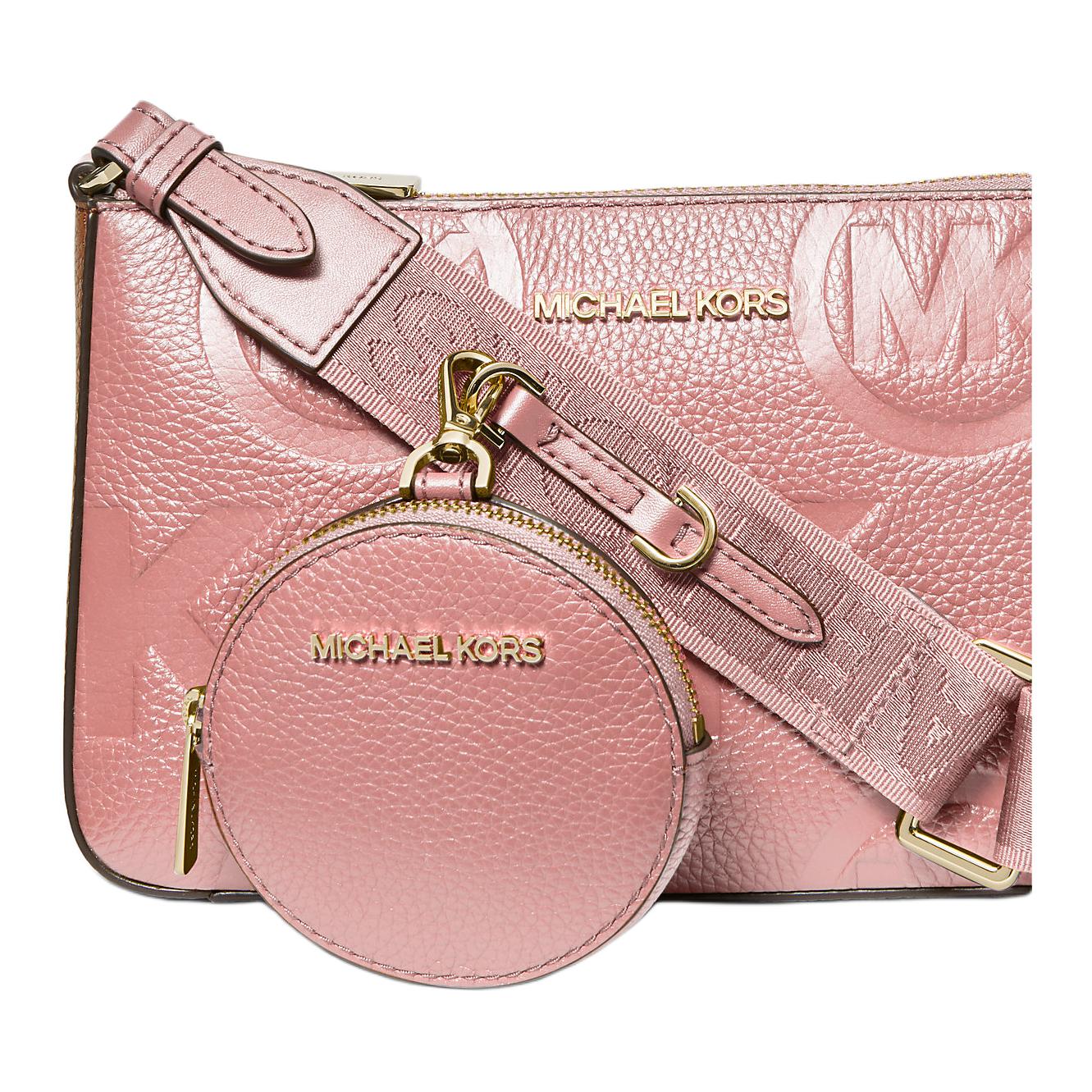 

Сумка через плечо Jet Set Litchi из зернистой кожи, женская розовая MICHAEL KORS