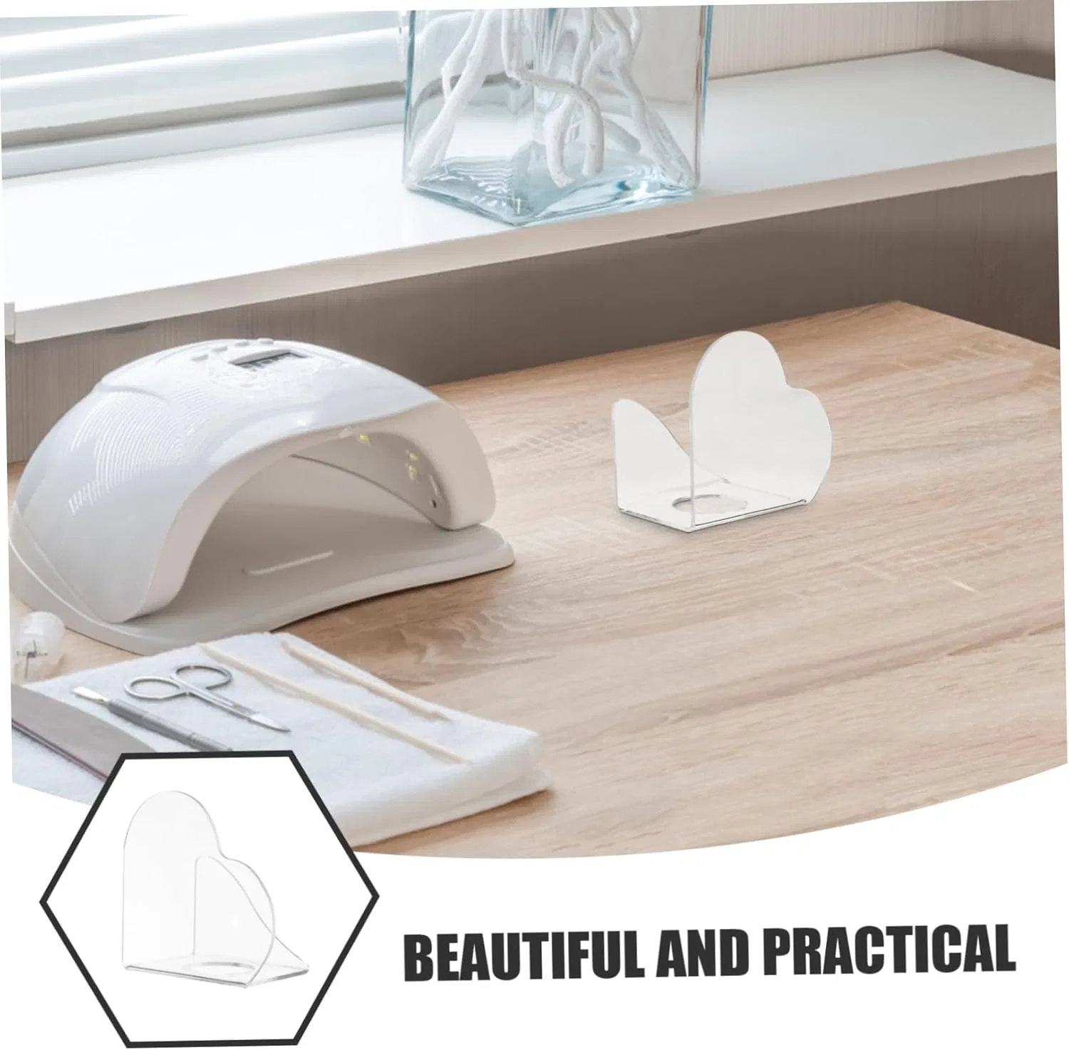 Палитра для ногтей акриловая прозрачная PENIKOKO — фото 3