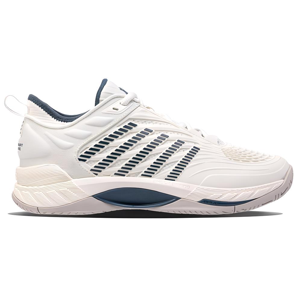 KSWISS Износостойкие низкие теннисные кроссовки унисекс K·SWISS, Звездная белизна/Полумесяц/Индийский сине-зеленый