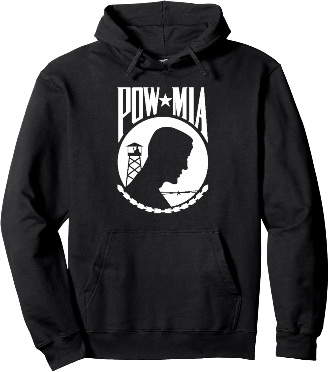 

Толстовка с надписью POWMIA War Prison Missing in Action (Военная тюрьма, пропавшие без вести) Buy Cool Shirts, черный