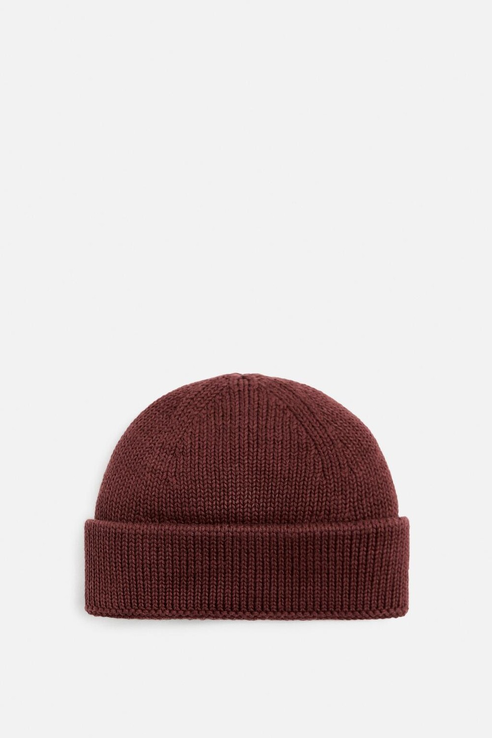 

Короткая вязанная шапка ZARA, бордо