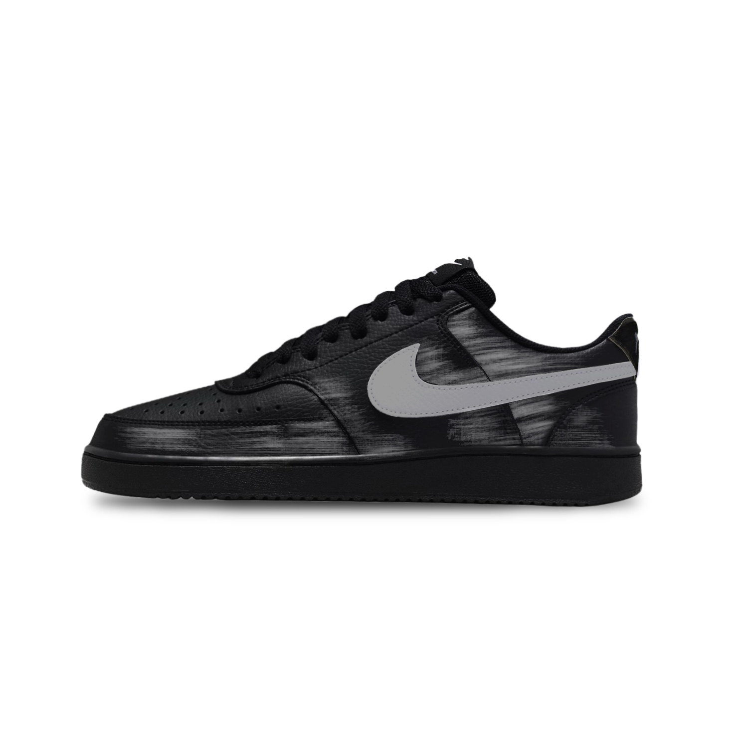 

Court Vision 1 износостойкие и легкие низкие скейтборд кроссовки unisex Nike, черный