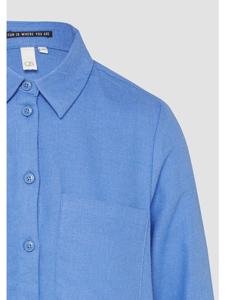 

Блуза QS Bluse langarm, синий