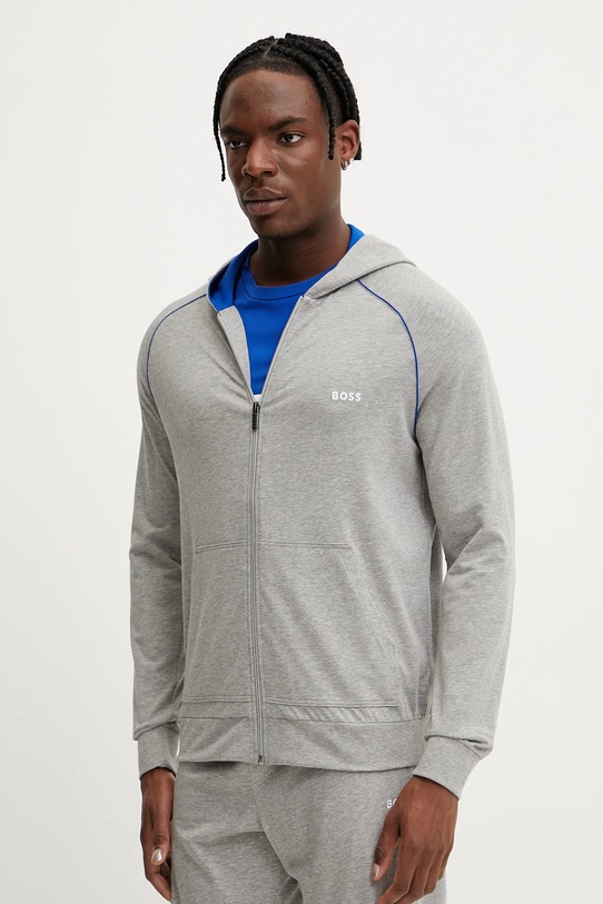 

Свободная толстовка BOSS, куртка mix&match h, серый