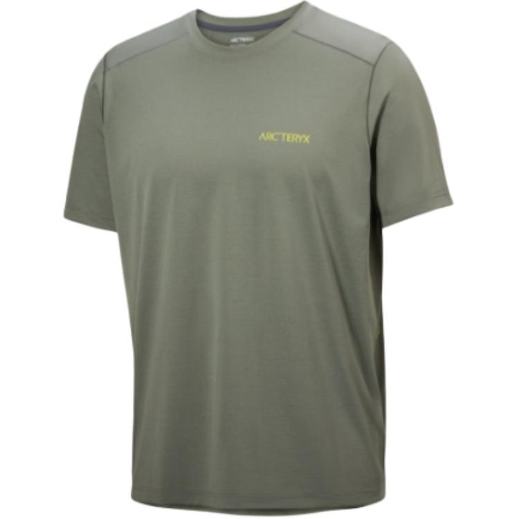 Футболка CORMAC ARC'BIRD LOGO мужская Arcteryx, цвет Vintage Green/Tatsu — фото 4
