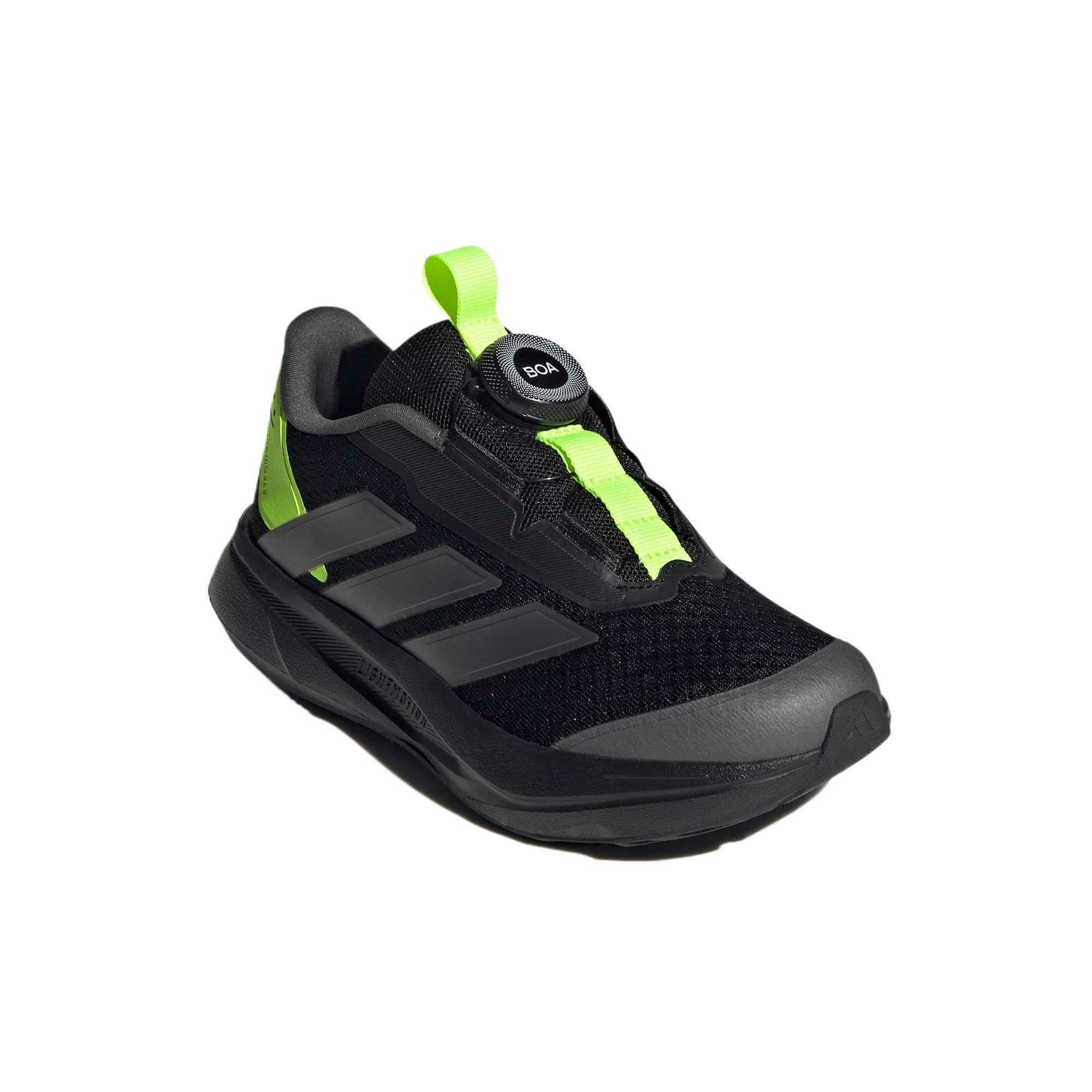 Adidas Детские кроссовки DURAMO SL 2.0, цвет: черный/металлик, серый железный/ярко-лимонно-желтый — фото 4