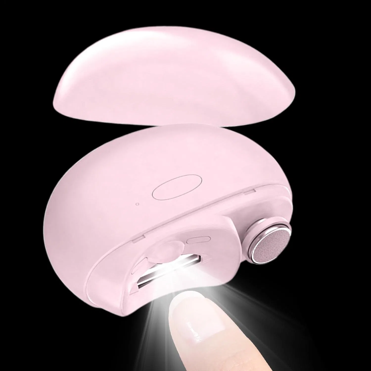 Электрические ножницы для ногтей с LED-подсветкой Generisch, Pink
