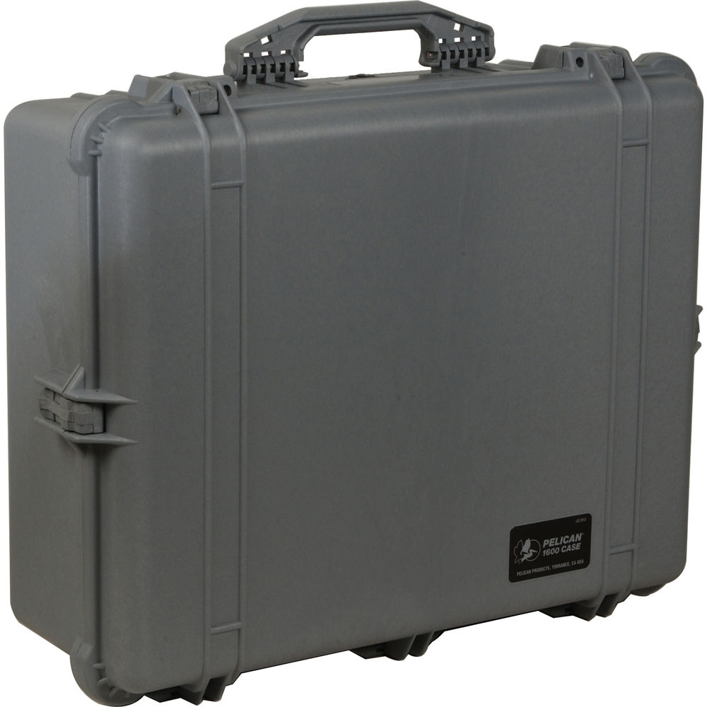 

Большой кейс Pelican 1600NF без пенопласта (серебристый)