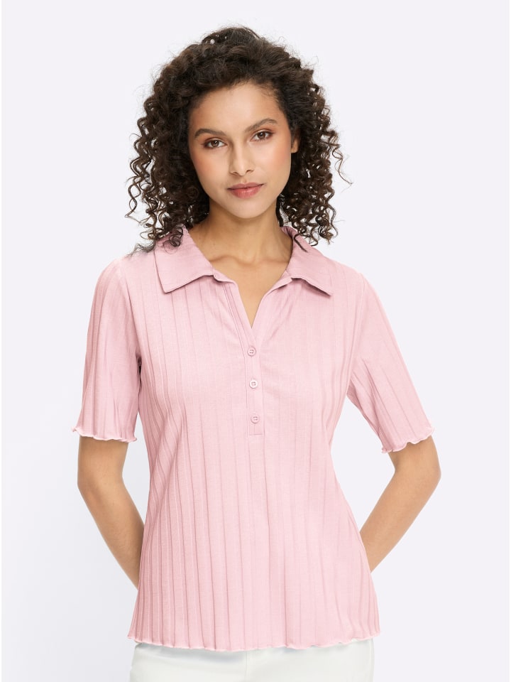 

Рубашка с короткими рукавами светло-розового цвета Heine