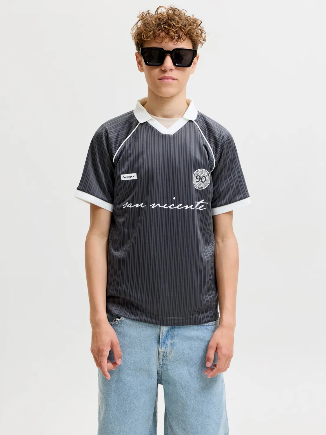 Футболка 'JCOEterna' Jack & Jones Junior, Dark Grey — фото 2