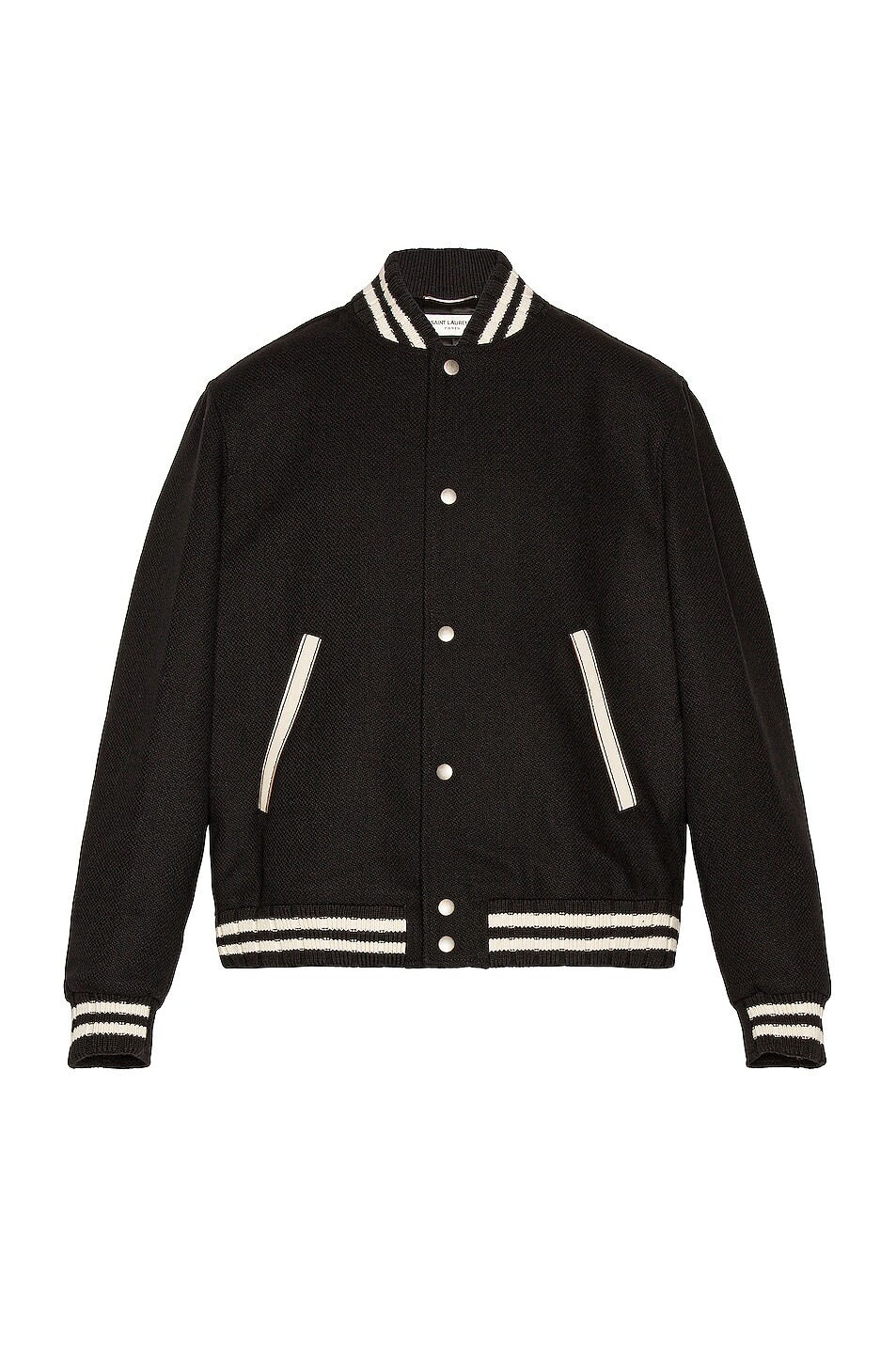 

Куртка Saint Laurent Teddy College Varsity, черный