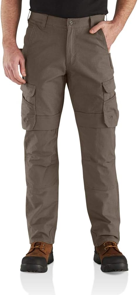 

Carhartt мужские рабочие брюки Steel Rugged Flex Relaxed Fit с двойной передней частью и карманами, Tarmac