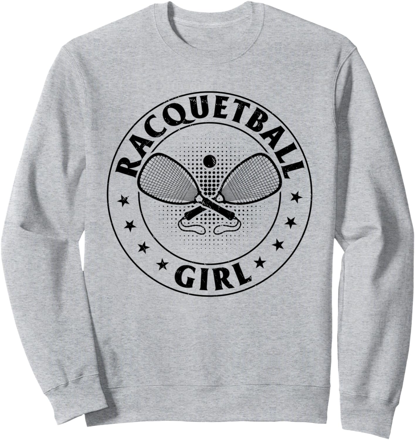 

Толстовка с изображением девушки, играющей в ракетбол Playing Racquetball Girl Racquetball Game, серый