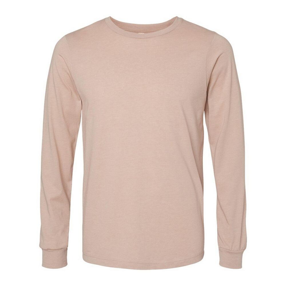 

Футболка Bella + Canvas Heather из ПВХ с длинными рукавами Bella+Canvas, цвет Heather Pink Gravel