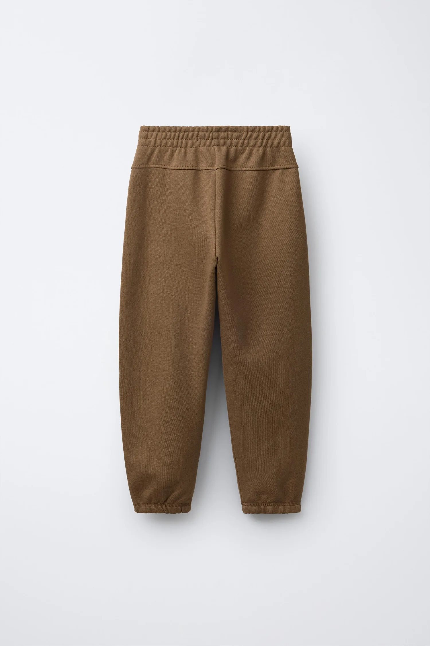Спортивные штаны с текстовым принтом Zara, охра — фото 2