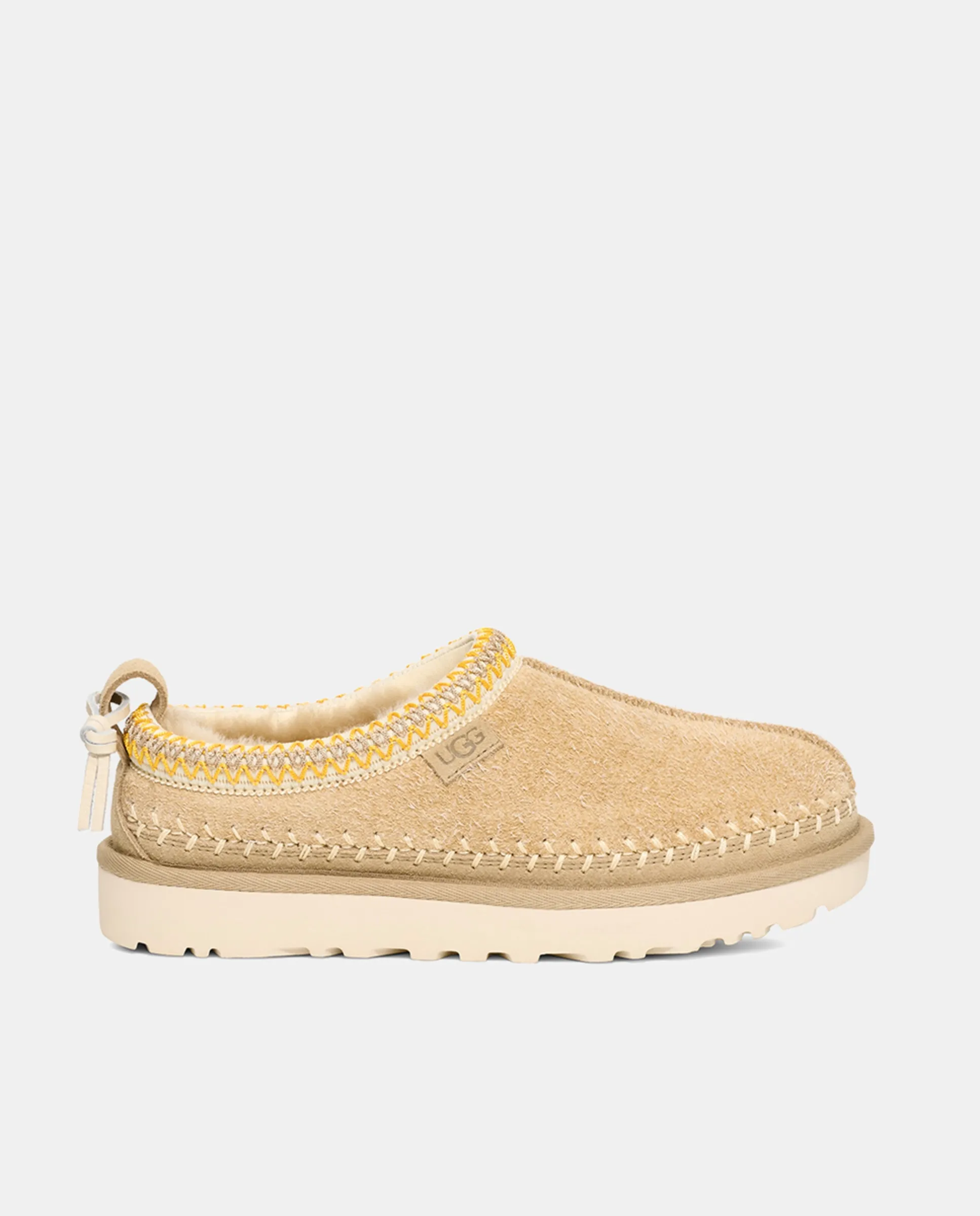 Женский тасманский биаррицкий сабо из кожи с меховой подкладкой Ugg, бежевый