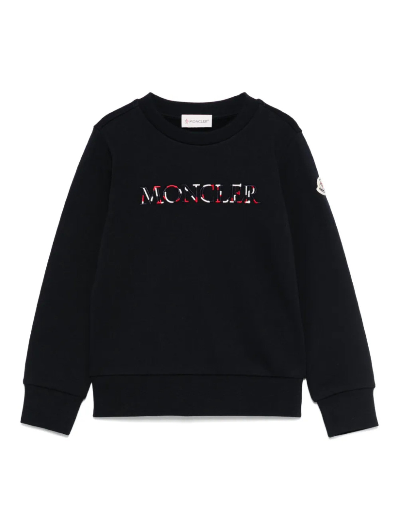 

Толстовка с вышитым логотипом Moncler Enfant, синий