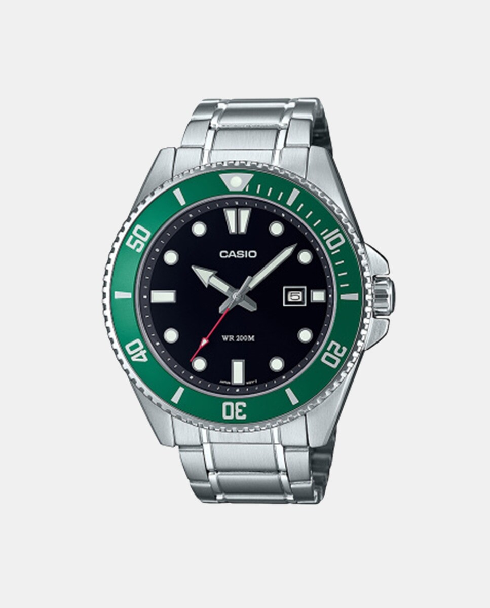 

Стальные мужские часы MDV-107D-3AVEF Casio, серебро