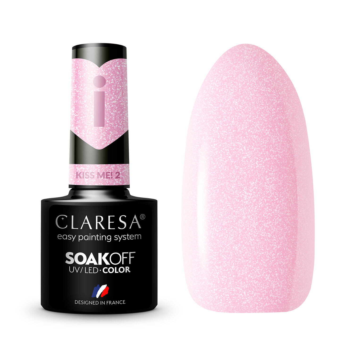 

Гибридный лак для ногтей 2 Claresa Kiss Me!, 5 гр