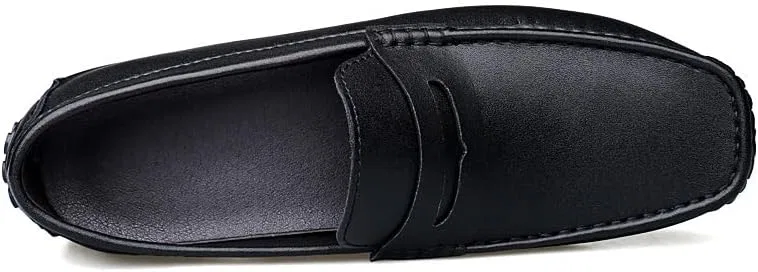 Лоферы Leather Penny Loafer Shoes, Black SayfuR — фото 4