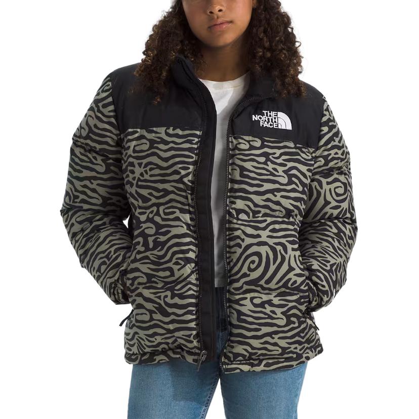 THE NORTH FACE Куртка Nuptse FW24 черный серый для подростков — фото 4