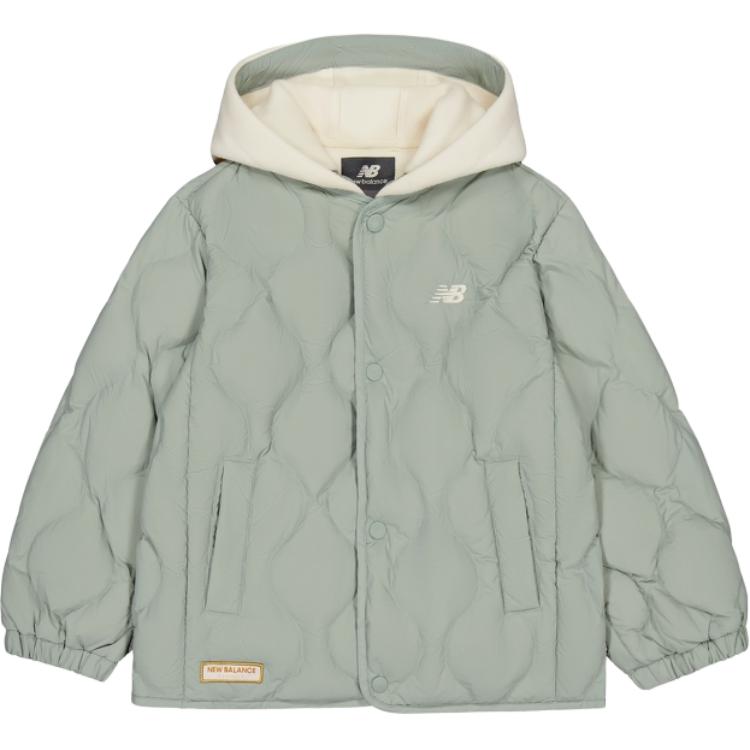 

Детская пуховая куртка New Balance, зеленая