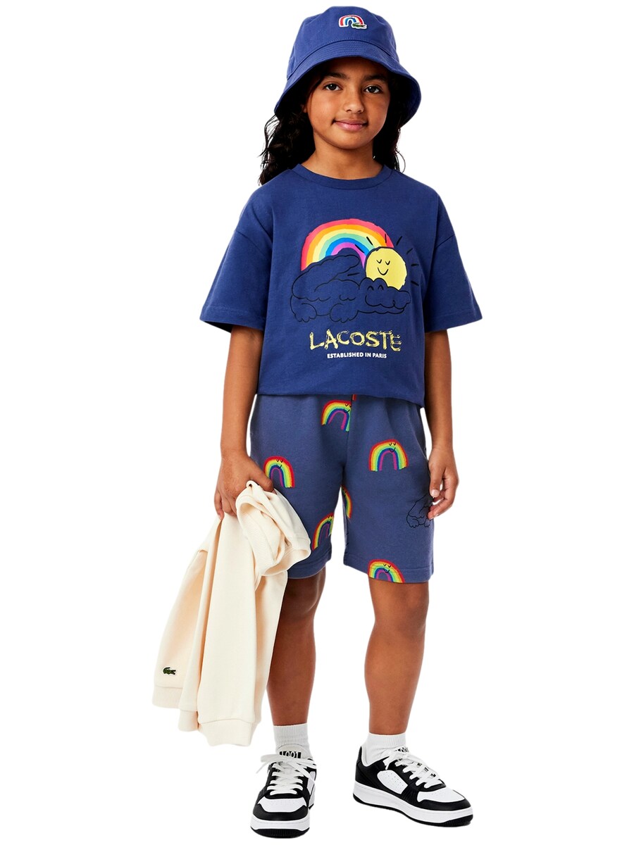 Обычные спортивные штаны LACOSTE, фиолетовый/темно-фиолетовый — фото 2