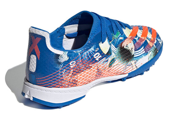 Кроссовки x ghosted.3 tf k 'blue white' Adidas, синий — фото 4