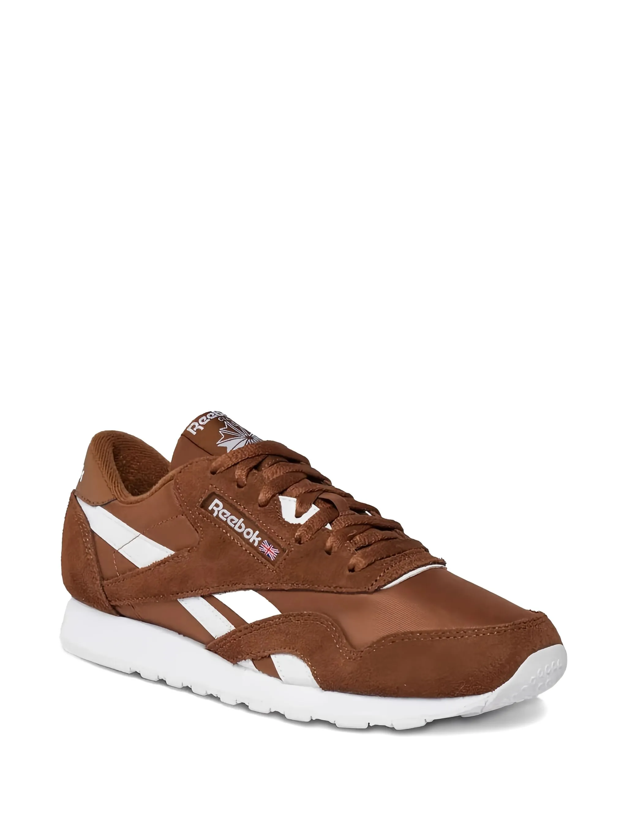 Кроссовки Classic Nylon Brown/White Reebok, коричневый — фото 2