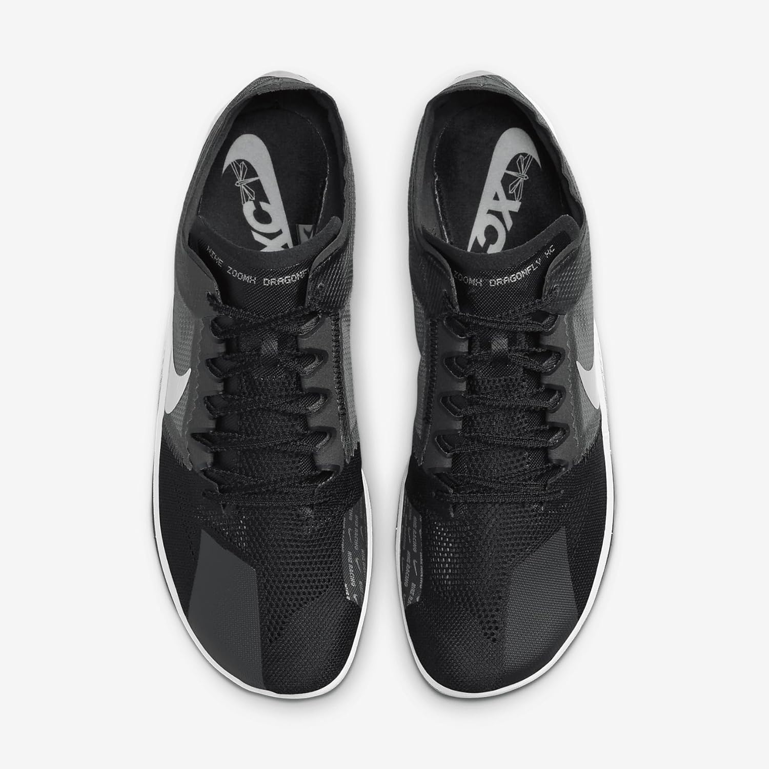 Мужские бутсы Nike ZoomX DragOnfly XC, Black/Metallic Silver-Dk Smoke Grey — фото 4
