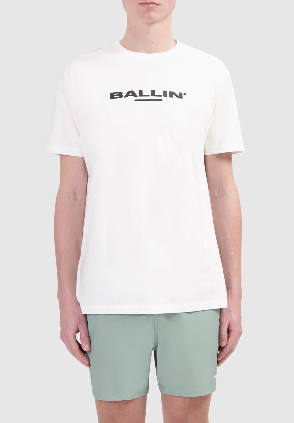 

Футболка с принтом REGULAR FIT CREWNECK Ballin, кремовый