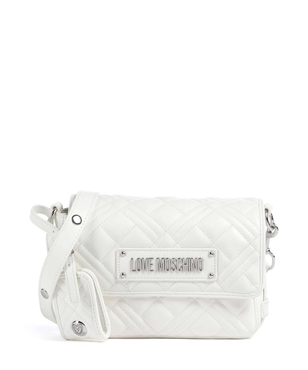 

Стеганая сумка через плечо из искусственной кожи Love Moschino, белый