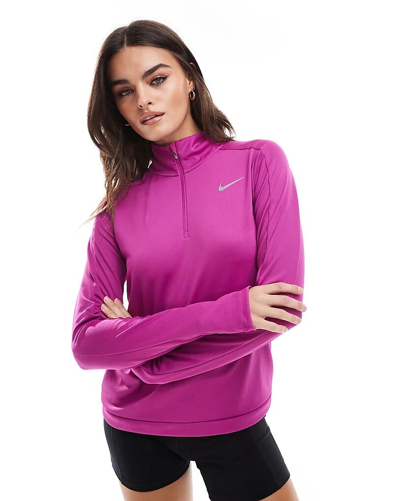 

Толстовка Pacer Dri-FIT с застежкой-молнией 1/4 фиолетового цвета Nike Running