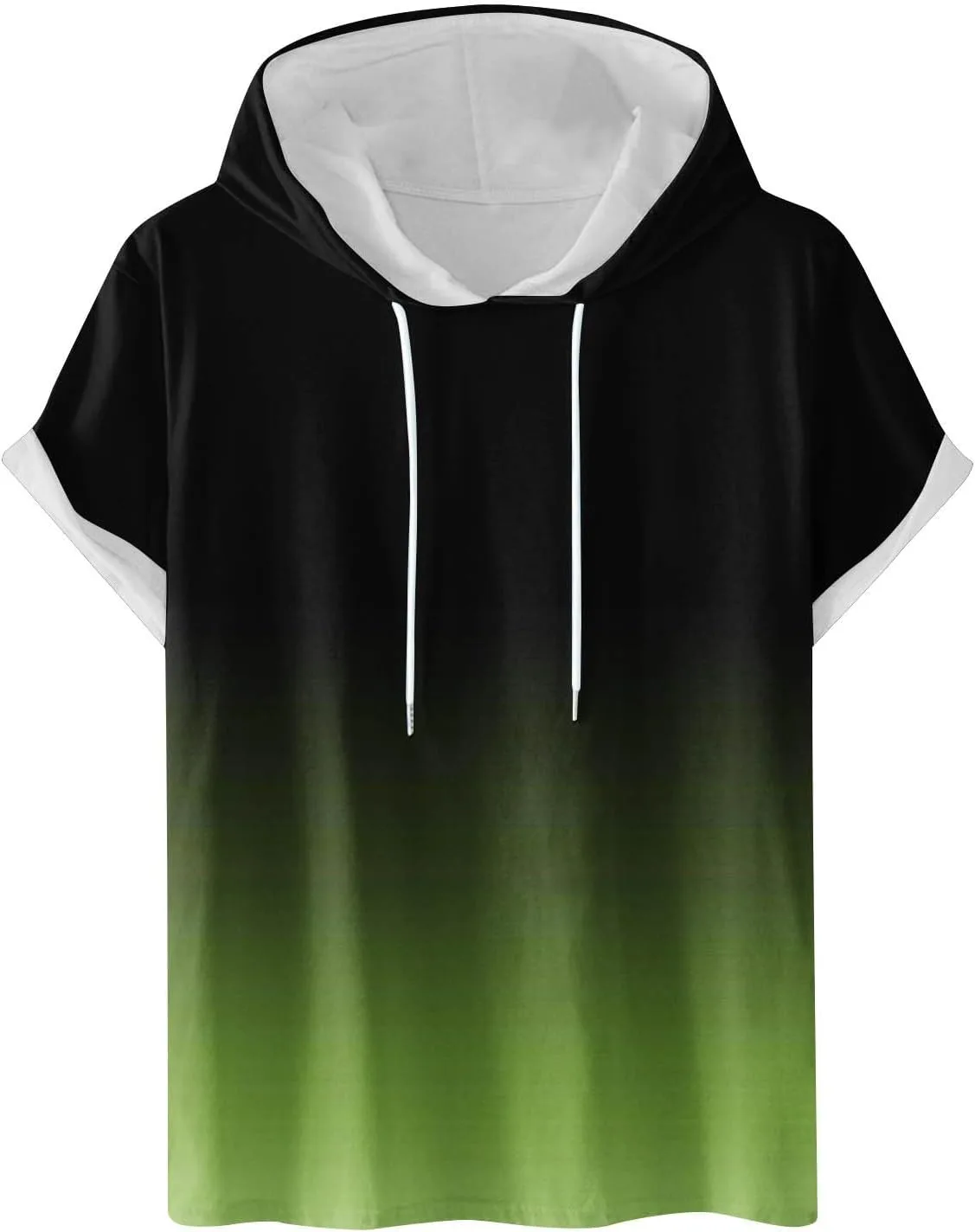 

Мужская худи с капюшоном Casual Gradient с коротким рукавом