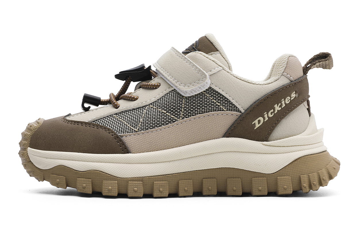 

Dickies Нескользящие износостойкие низкие детские кроссовки для повседневной носки коричневого цвета