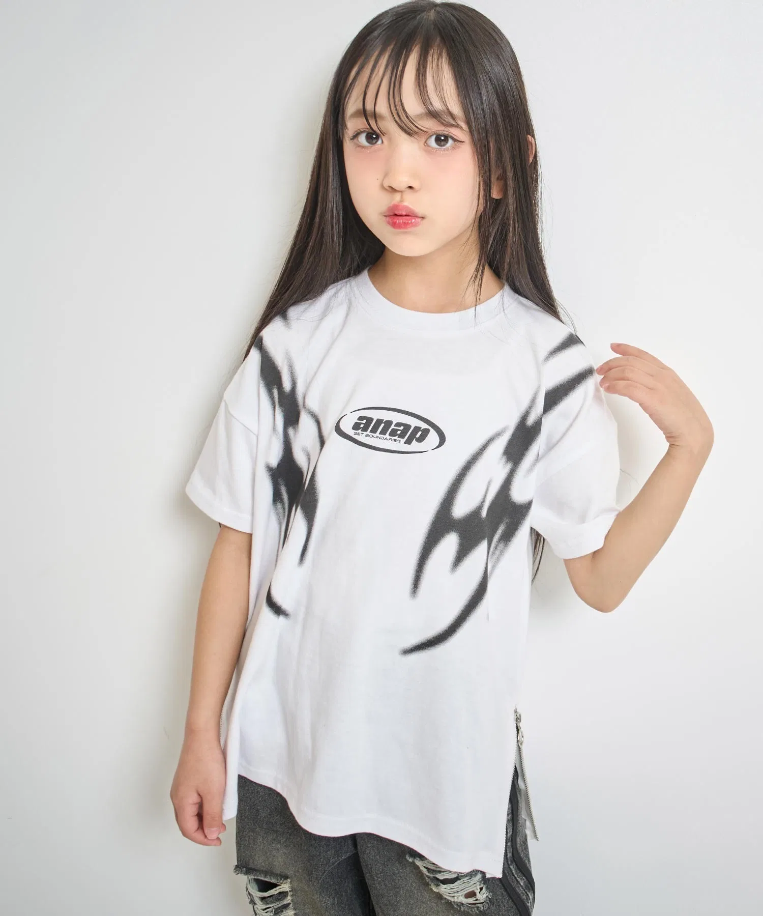 Детская футболка ANAP kids с боковыми молниями