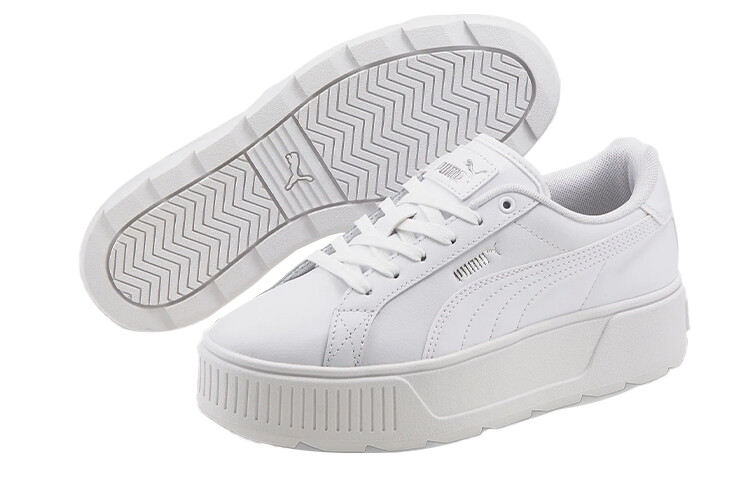 Кроссовки PUMA Karmen Leather 'White' Women's — фото 4